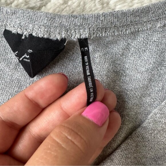 Urban Outfitters X Out From Under | Gray Knotted Tunic Top | Size Medium - Picture 9 of 14